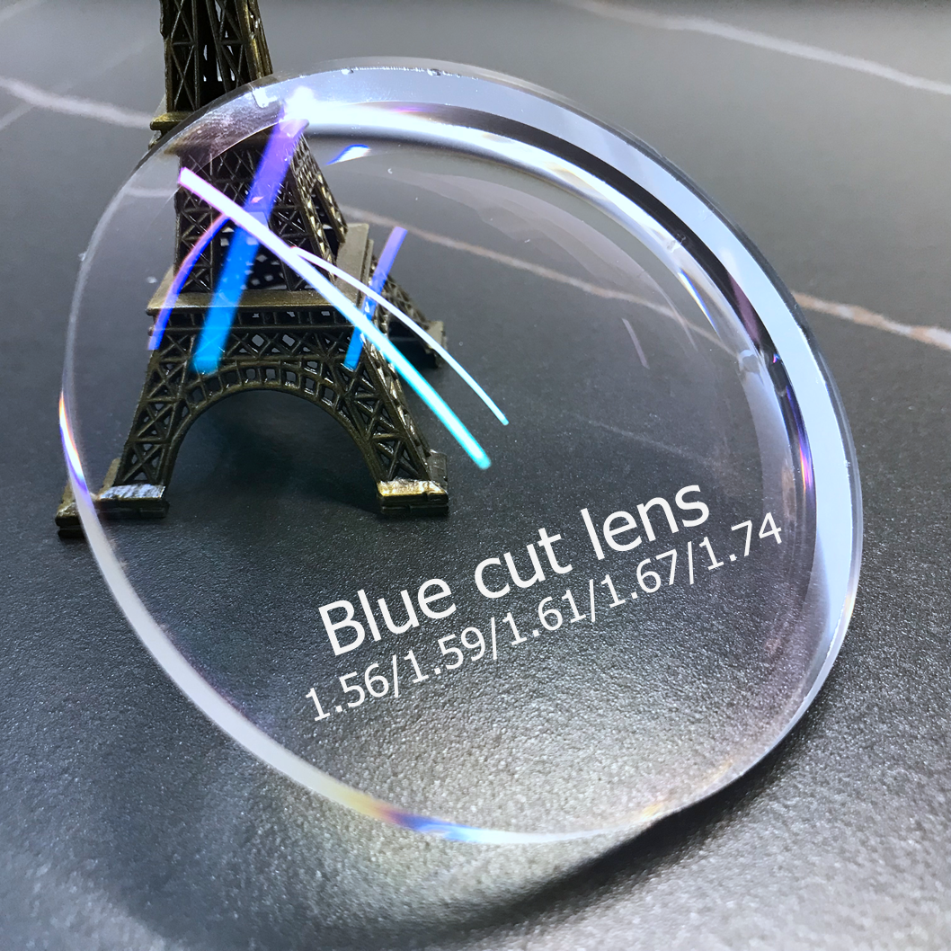 Wholesale Factory Ophthalmic Lenses Blue Cut Clear Base Blue Block 1.56 Single Vision Optical Lenses With High Quality