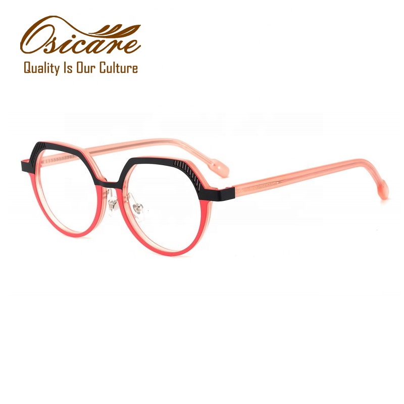 High Quality Color Custom Logo Eye Glasses Hand Made Acetate Stock Eyewear CE Women Spectacle Optical Eyeglasses Frames for Men