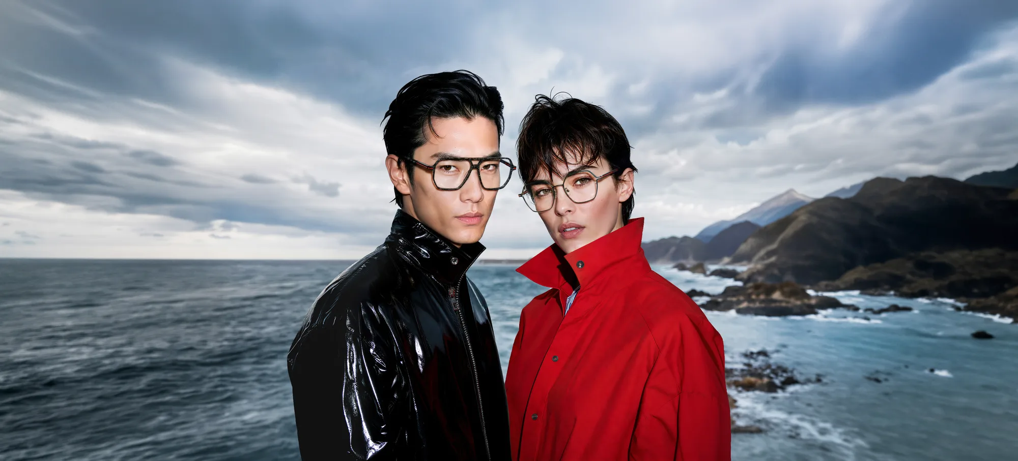 Precision French construction and vibrant layered color optical frames