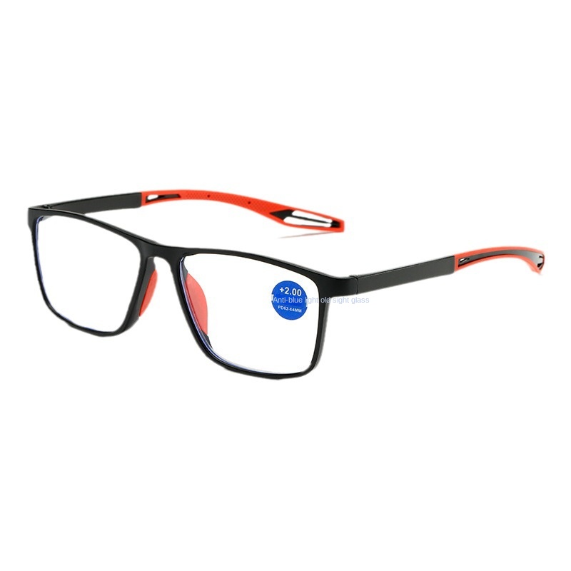Fashion TR90 Diamond Face Unisex Reading Glasses for Middle-aged Elderly Ultra-light Anti-blue Light Frame