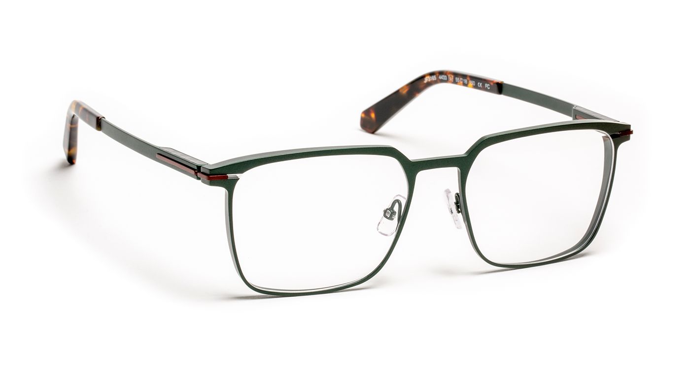 J.F. Rey JF3165 C4433 Green and Brick Red Optical Frame