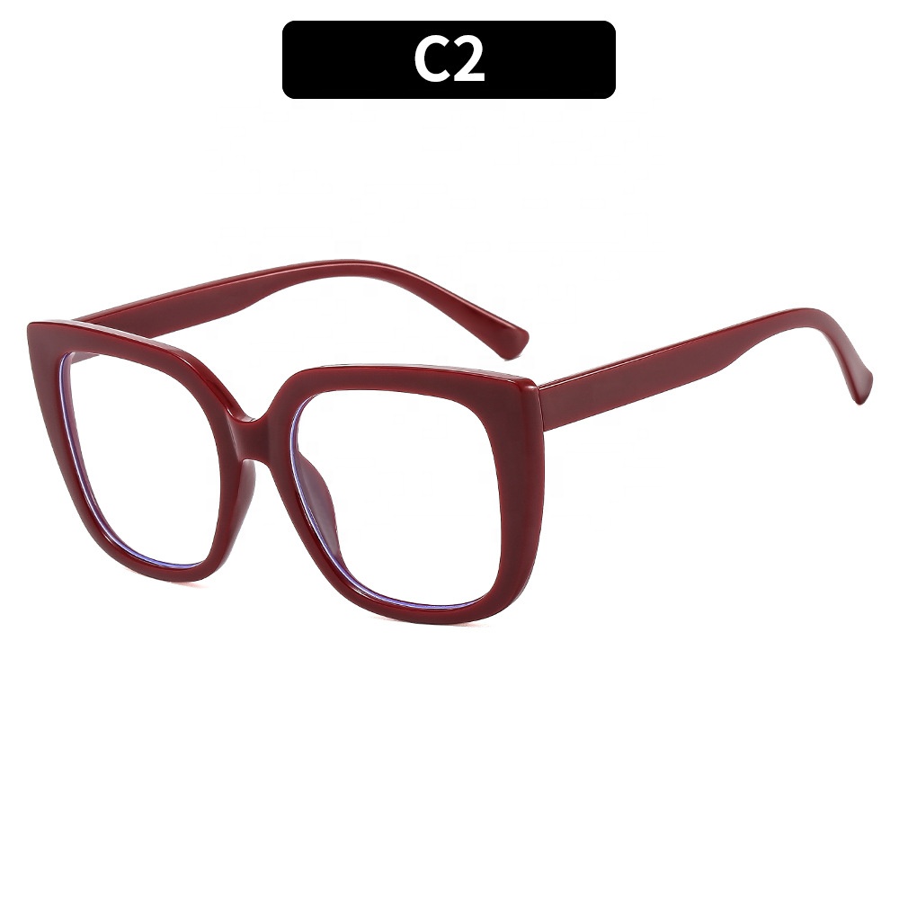 Ready to Stock Unisex Wholesale Cheap Cat Eye Frame Computer Gaming Anti Blue Light Fashion Optical Eyeglasses