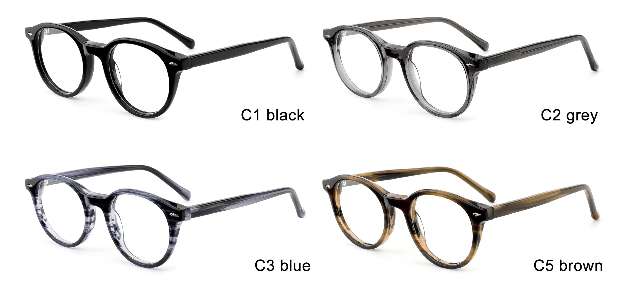 Luxury Glasses for Women Manufactur Glasses Anti Blue Light Spectacles Eyeglass Frames Wholesale Round Glasses Frames