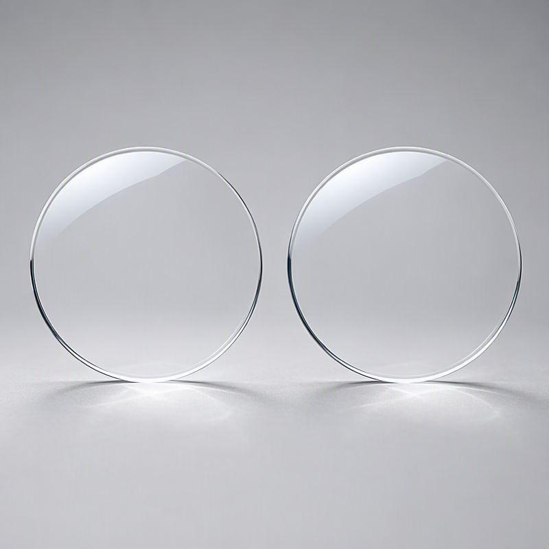 Wholesale Two-piece 55mm 60mm Small Diameter 1.50 Index Custom Thickness Single Vision Optical Lenses UC HC HMC Coating