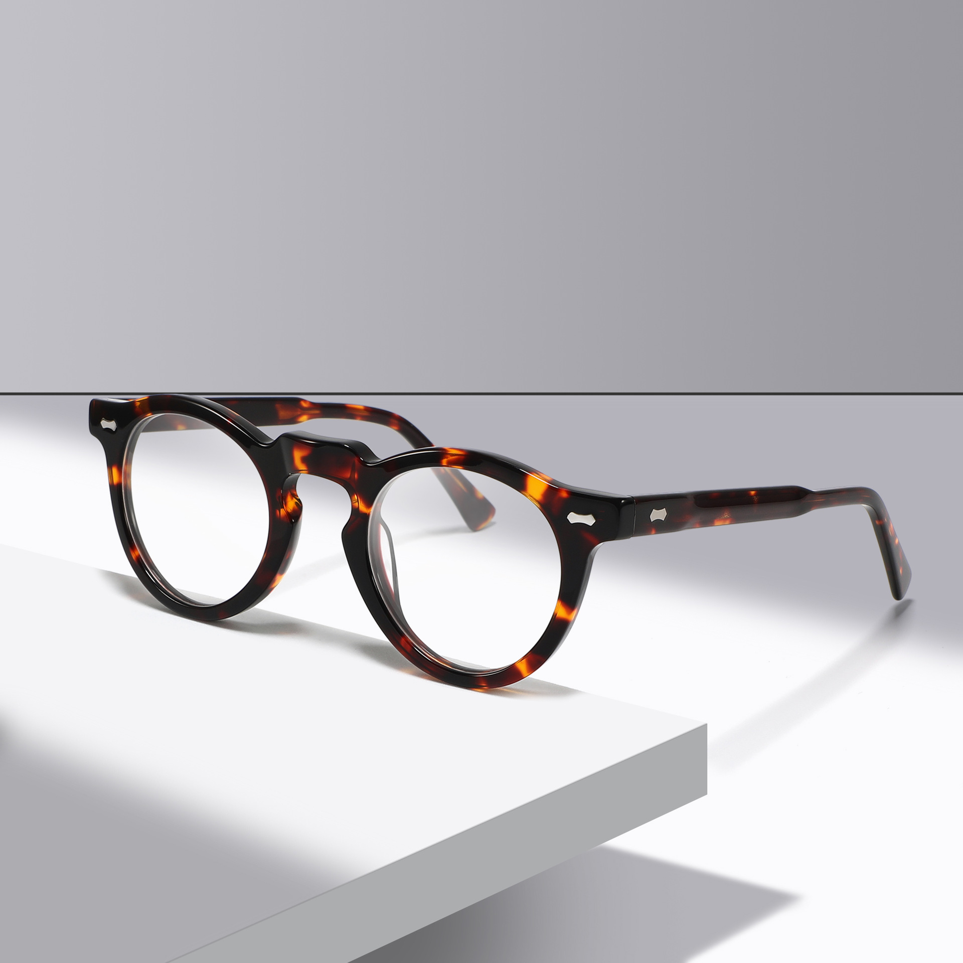FEROCE Wholesale Round Eyeglasses Frames Luxury Glass Frames Optical Eyewear New Design Spectacles Frame