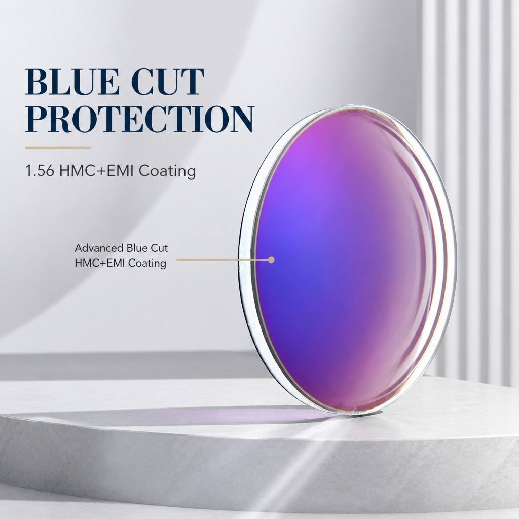 1.56 HMC EMI Blue Cut Lens Anti Blue Light Optical Lenses Anti-Radiation Eyeglasses Lens Manufacturer Wholesale Price