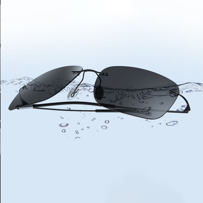 Titanium Prescription Spectacle Frameless Eye Glasses Flexible Rimless Optical Frame Wholesale Ultralight Titanium Eye Glasses