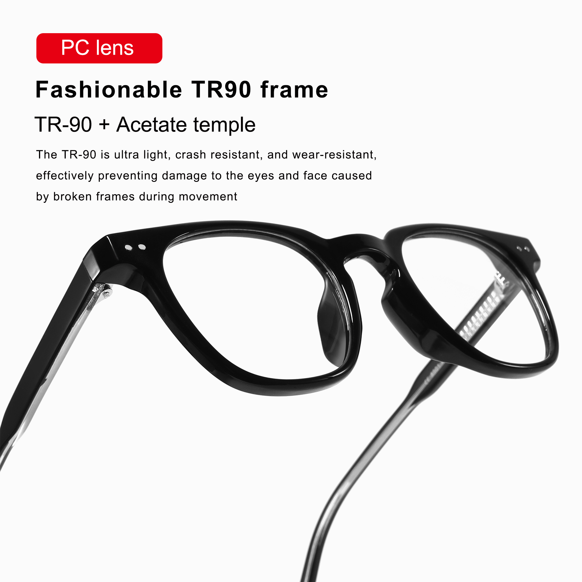CONCHEN Customization High End TR90 Frames for Eye Glasses Men Women Designer Optical Frame