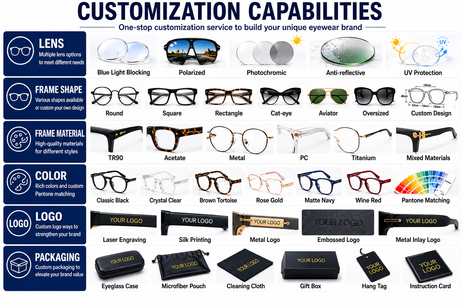 Premium Acetate Optical Frames Prescription Eyeglasses Frames Wholesale Supplier