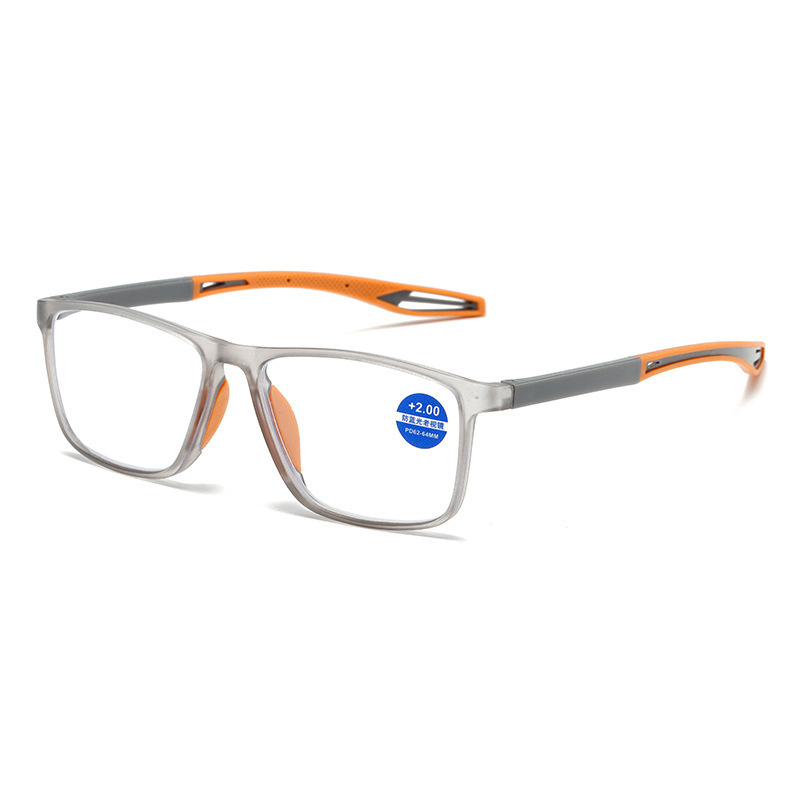 Fashion TR90 Diamond Face Unisex Reading Glasses for Middle-aged Elderly Ultra-light Anti-blue Light Frame