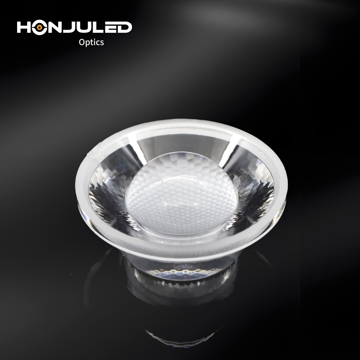 HONJU HZ-45-27.5 COB LED Zoom Lens 60 PMMA Optical Lens 92% Transmittance Self-Adhesive for Downlight Spotlight Track Light