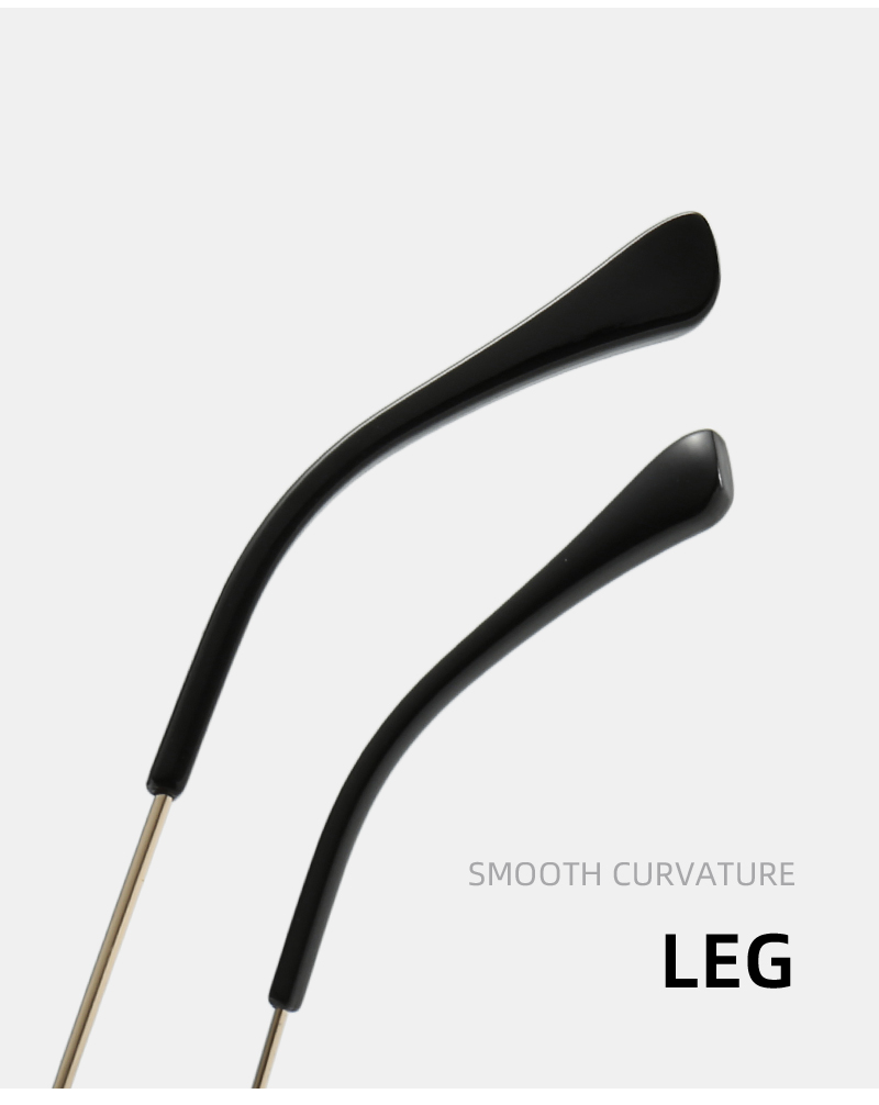 24004 Luxury Designer Gafas Custom Logo Brand Male Wholesale Optical Eye Glasses Rimless Spectacle Frame for Men