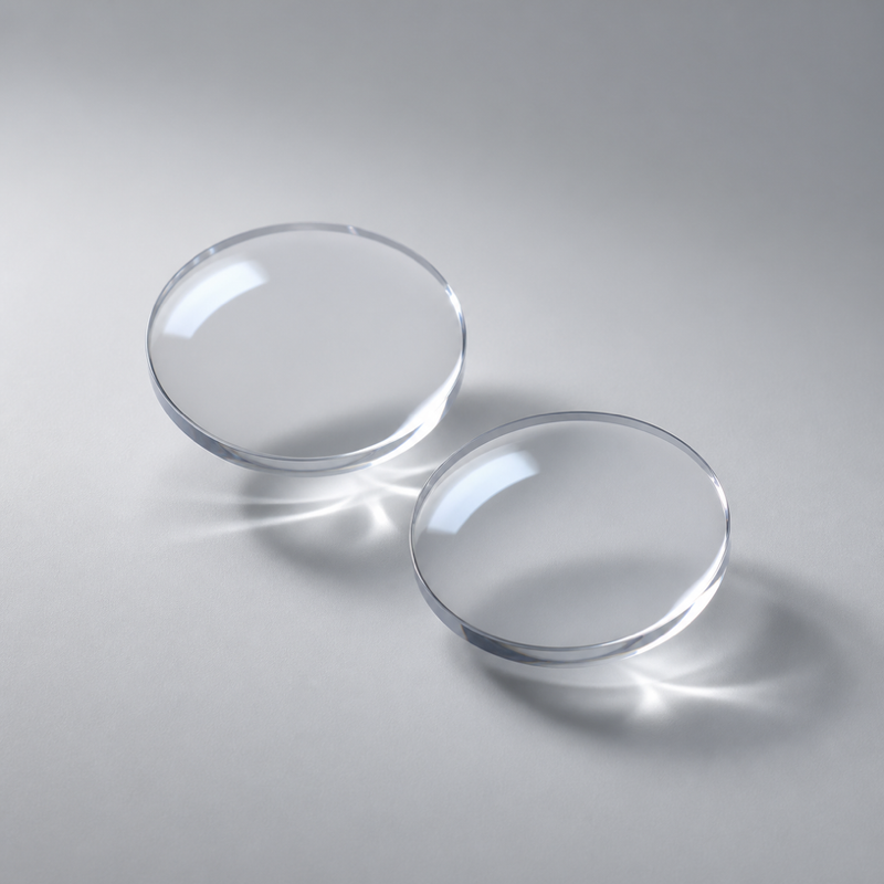 Wholesale Two-piece 55mm 60mm Small Diameter 1.50 Index Custom Thickness Single Vision Optical Lenses UC HC HMC Coating