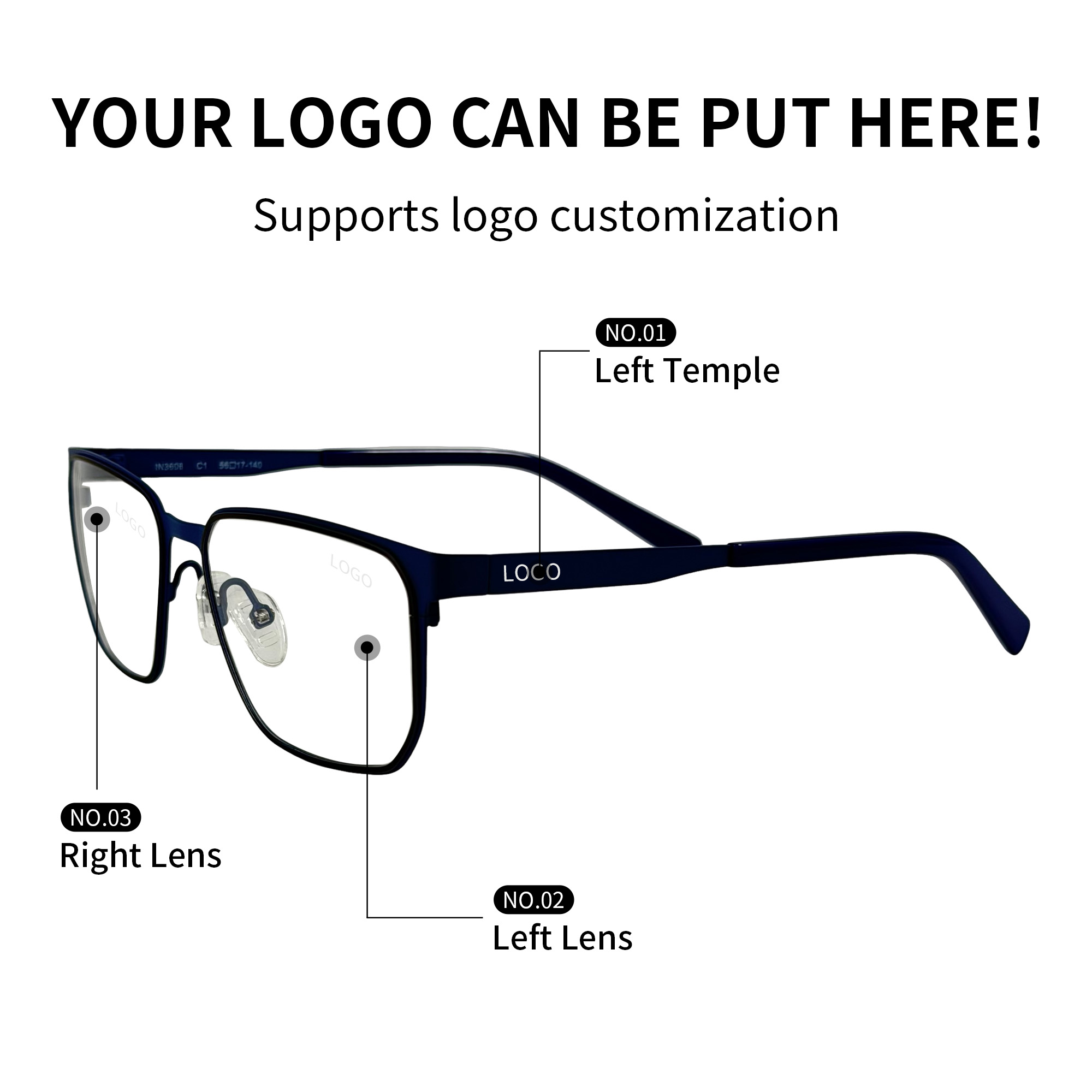 Wholesale SHIAN SAO07 Square Eyeglasses Frames Optical Glasses Computer Anti Blue Light PC Lenses Custom Spectacle Frame Unisex