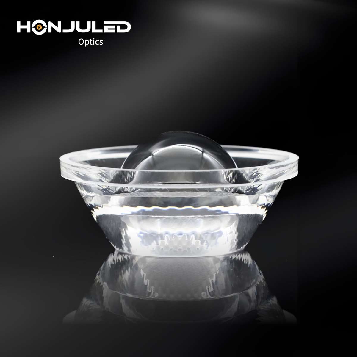 HONJU HZ-45-27.5 COB LED Zoom Lens 60 PMMA Optical Lens 92% Transmittance Self-Adhesive for Downlight Spotlight Track Light