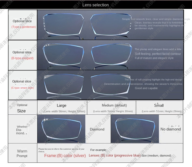 Prescription Lens Optical Display