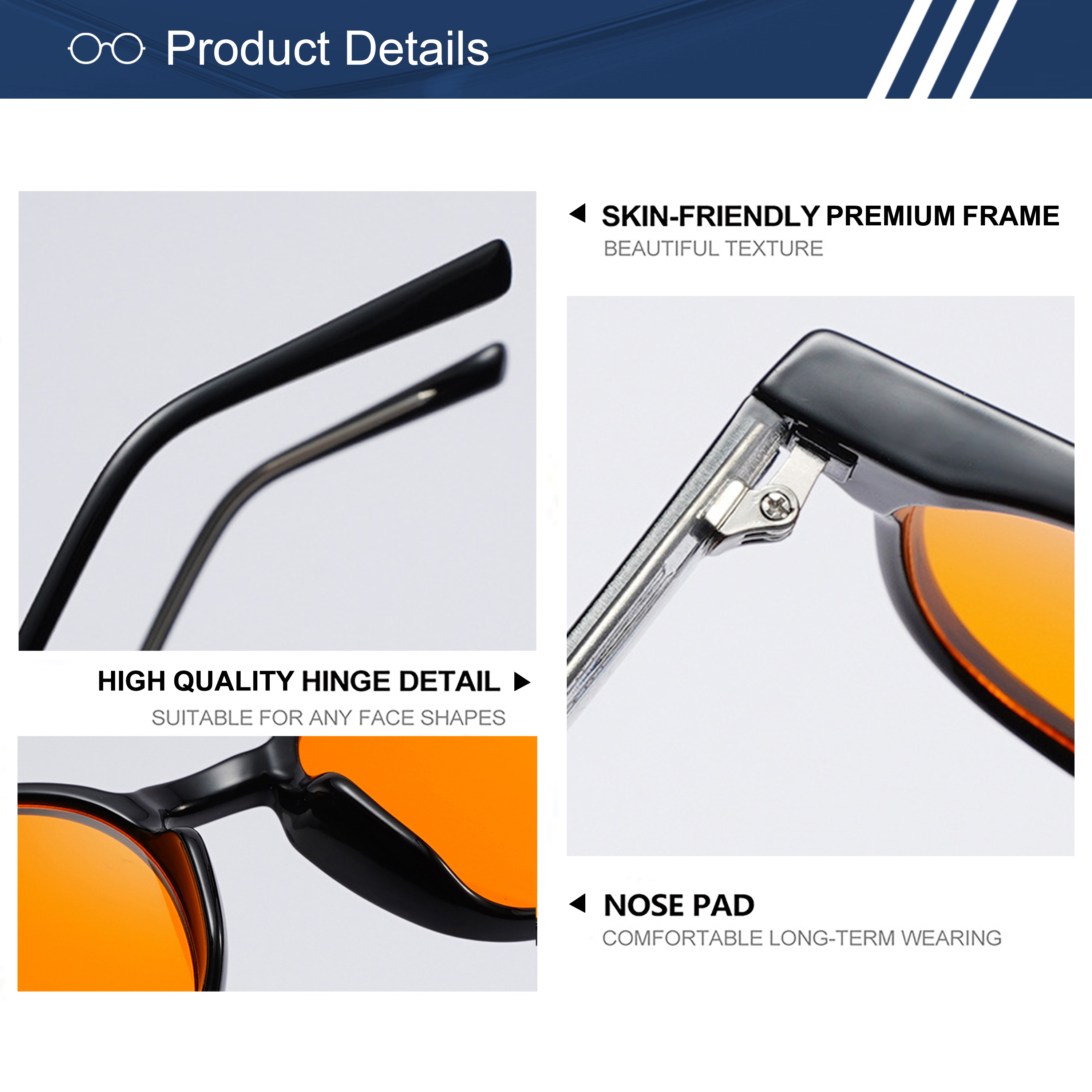 High Quality TR90 Frame Melatonin Protection Orange Red PC Lens Sleep Aid Glasses Anti Radiation Computer Gaming Eyewear