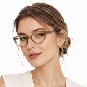Eco-Friendly Acetate Frame Anti Blue Light Optical Glasses Cat Eye