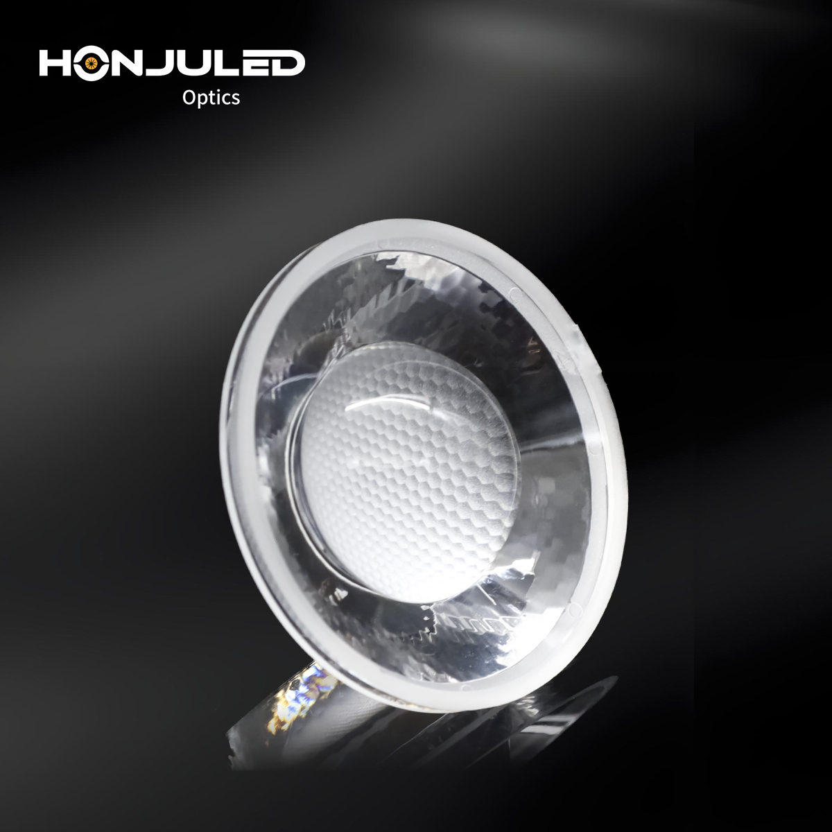 HONJU HZ-45-27.5 COB LED Zoom Lens 60 PMMA Optical Lens 92% Transmittance Self-Adhesive for Downlight Spotlight Track Light