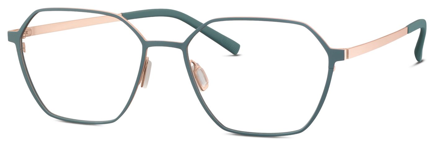Jos. Eschenbach model 980015 C40 in Dark Green Matte Rose Gold